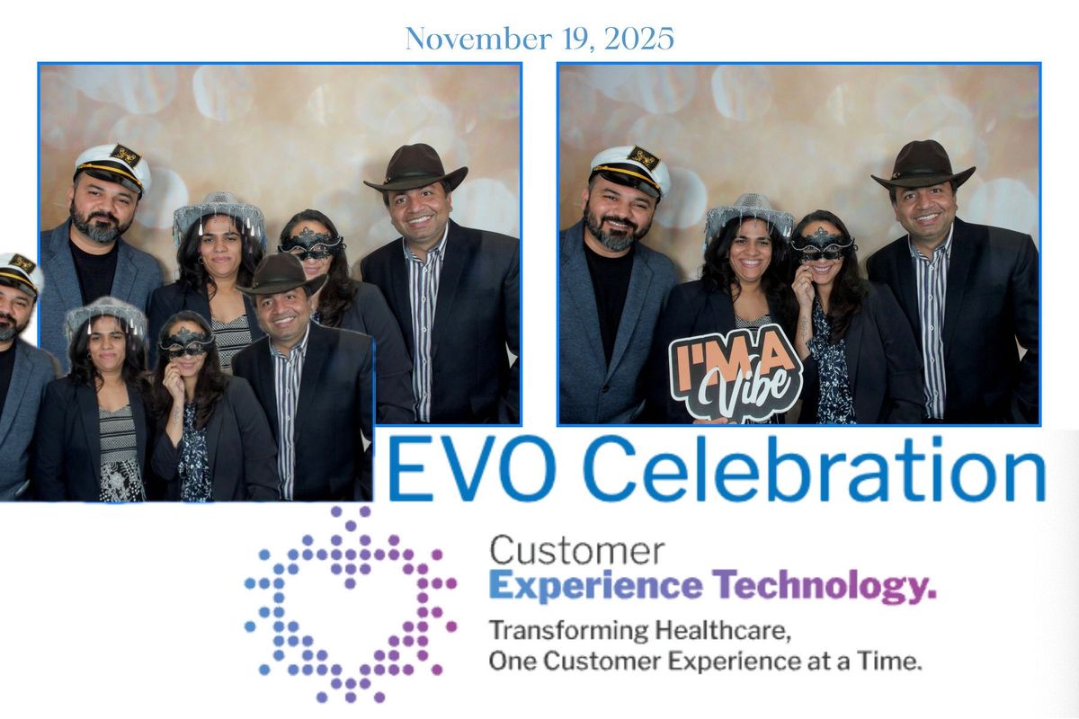 Custom-branded photo booth print from a Fort Worth corporate celebration